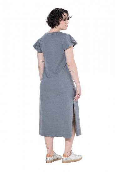 Ulla Popken 852218 Rochie midi cu mânecă scurtă Gri - Rochii midi - Rochii midi la marimi mari