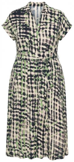 Ulla Popken 852257 Rochie maxi imprimată Taupe - Rochii maxi - Rochii maxi marimi mari