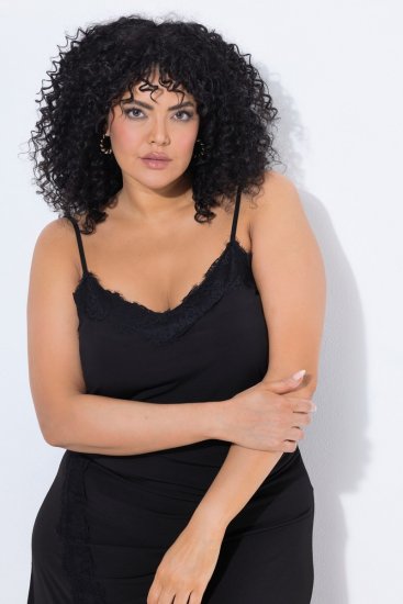 Ulla Popken 852636 Rochie petrecută Neagră - Rochii din jerseu - 
