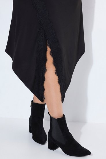 Ulla Popken 852636 Rochie petrecută Neagră - Rochii din jerseu - 