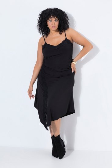 Ulla Popken 852636 Rochie petrecută Neagră - Rochii din jerseu - 