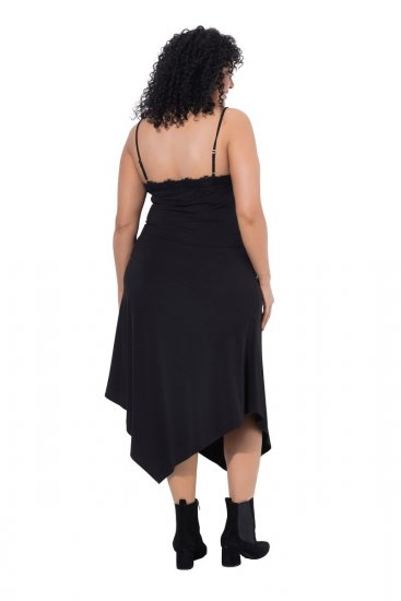 Ulla Popken 852636 Rochie petrecută Neagră - Rochii din jerseu - 