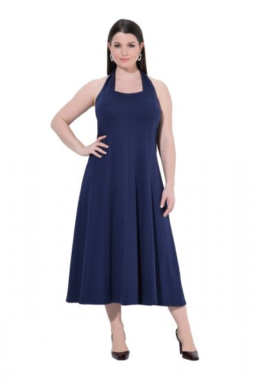 Ulla Popken 852680 Rochie de seară Bleumarin - Rochii de seară - Rochii de seară marimi mari