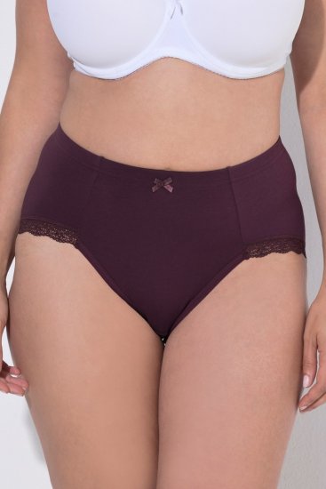 Ulla Popken 852698 Chiloți set de 3 Maro - Chiloți - 