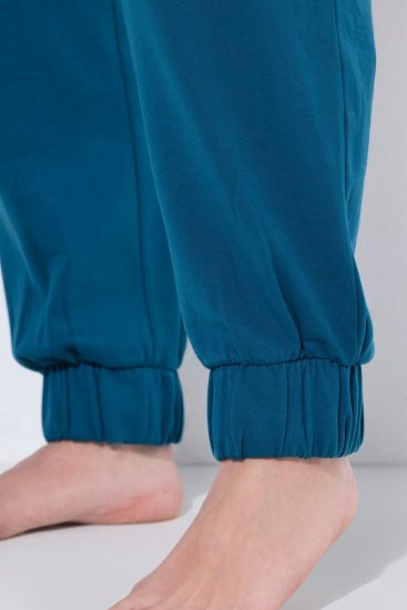 Ulla Popken 852725 Pantaloni de casă Petrol - Pijamale/Haine de casă - 