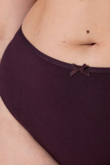 Ulla Popken 852758 Chiloți tanga cu model set de 5 Prună - Chiloți - 