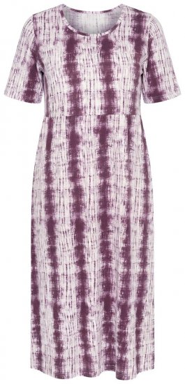 Ulla Popken 852854 Rochie midi în dungi Maro - Rochii midi - Rochii midi la marimi mari