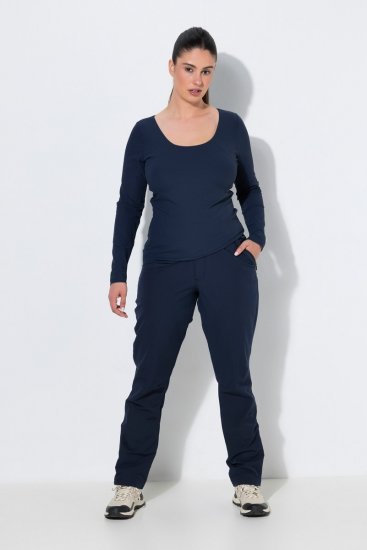 Ulla Popken 853530 Pantaloni de drumeție ultraușori Bleumarin - Haine de exterior - 