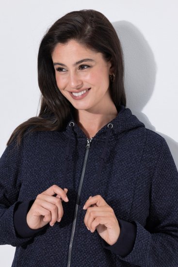 Ulla Popken 853577 Jachetă din fleece Bleumarin - Geci - Jachete de damă marimi mari