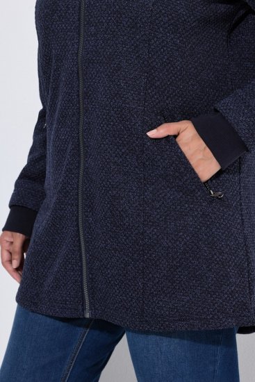 Ulla Popken 853577 Jachetă din fleece Bleumarin - Geci - Jachete de damă marimi mari