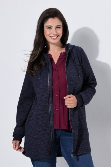 Ulla Popken 853577 Jachetă din fleece Bleumarin - Geci - Jachete de damă marimi mari