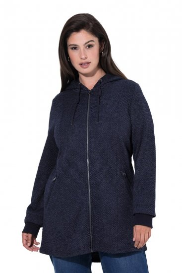 Ulla Popken 853577 Jachetă din fleece Bleumarin - Geci - Jachete de damă marimi mari