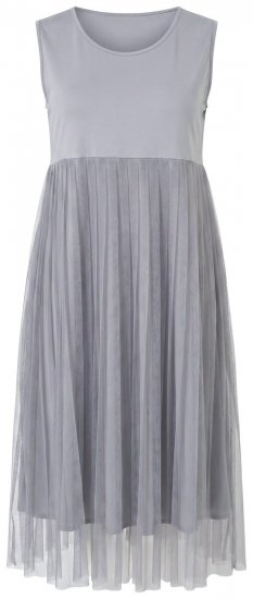Ulla Popken 853879 Rochie midi în formă de A Gri - Rochii midi - Rochii midi la marimi mari