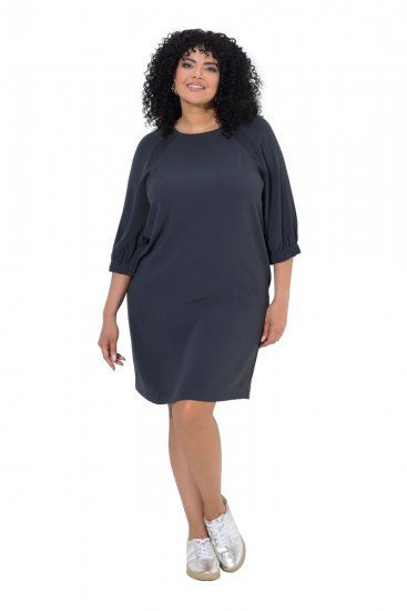 Ulla Popken 853946 Rochie cu mânecă 3/4 Verde măsliniu - Rochii - Rochii pentru toate mărimile