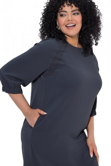 Ulla Popken 853946 Rochie cu mânecă 3/4 Verde măsliniu - Rochii - Rochii pentru toate mărimile