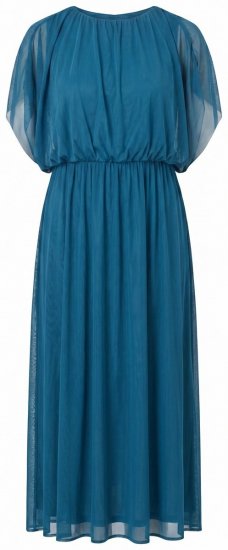 Ulla Popken 854031 Rochie maxi fără mâneci Petrol - Rochii maxi - Rochii maxi marimi mari