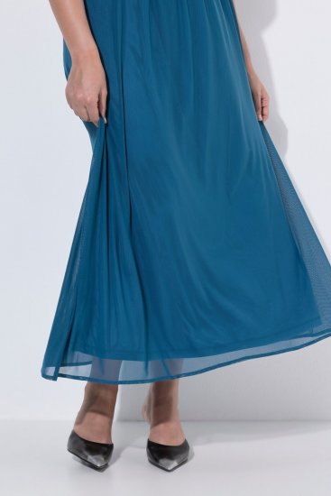 Ulla Popken 854031 Rochie maxi fără mâneci Petrol - Rochii maxi - Rochii maxi marimi mari