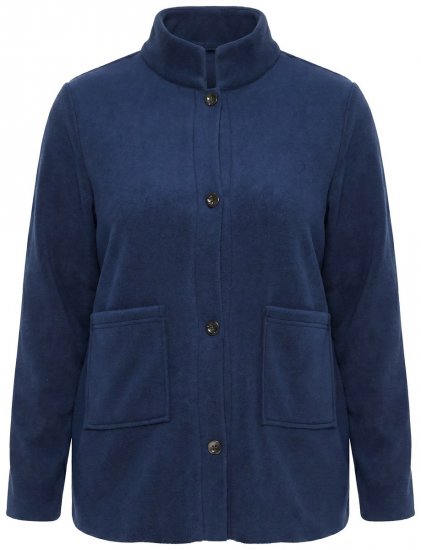 Ulla Popken 854200 Jachetă din fleece Bleumarin - Geci - Jachete de damă marimi mari
