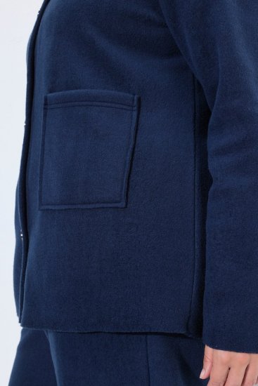 Ulla Popken 854200 Jachetă din fleece Bleumarin - Geci - Jachete de damă marimi mari