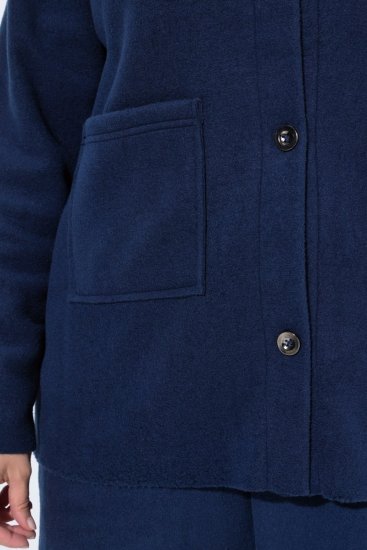 Ulla Popken 854200 Jachetă din fleece Bleumarin - Geci - Jachete de damă marimi mari