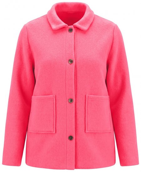 Ulla Popken 854200 Jachetă din fleece Roz - Geci - Jachete de damă marimi mari
