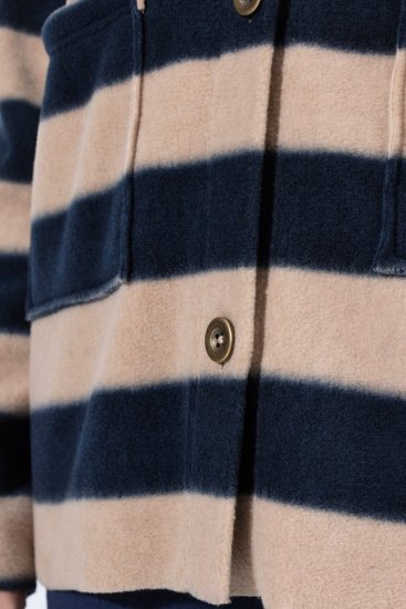 Ulla Popken 854366 Jachetă din fleece Maro deschis - Geci - Jachete de damă marimi mari