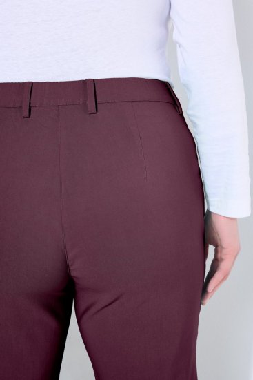 Ulla Popken 854987 Pantaloni stretch călduroși cu talie confortabilă Vânăt - Pantaloni din material textil - Pantaloni evazați marimi mari