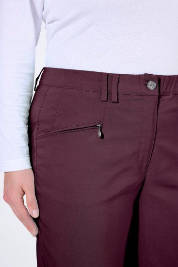 Ulla Popken 854987 Pantaloni stretch călduroși cu talie confortabilă Vânăt - Pantaloni din material textil - Pantaloni evazați marimi mari