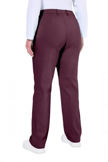 Ulla Popken 854987 Pantaloni stretch călduroși cu talie confortabilă Vânăt - Pantaloni din material textil - Pantaloni evazați marimi mari