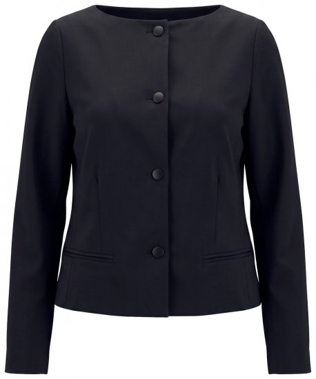 Ulla Popken 855136 Sacou elastic Neagră - Sacouri - Sacouri în Mărimi Mari pentru Femei