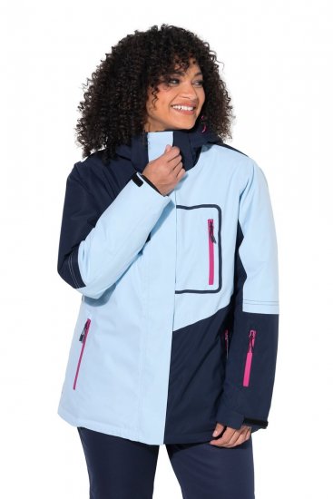 Ulla Popken 855307 Geacă de schi HYPRAR cu glugă detașabilă Bleumarin - Haine de schi - 