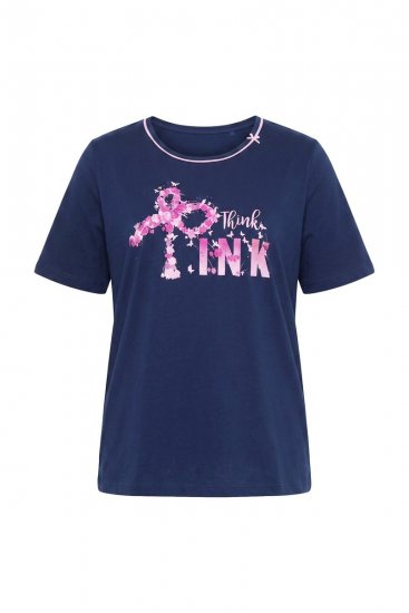 Ulla Popken 856141 Pijama cu mânecă lungă Bleumarin - Pijamale/Haine de casă - 