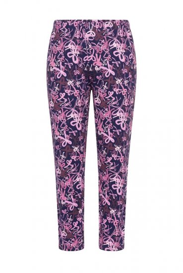 Ulla Popken 856141 Pijama cu mânecă lungă Bleumarin - Pijamale/Haine de casă - 