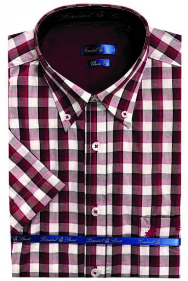 Forestal 901222E Check Shirt Red - Cămăși - Cămăși Bărbați Mărimi Mari