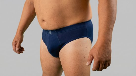 20 Nodi 974 Stretch Cotton Briefs with Internal Elastic Band and Low Rise Navy - Boxeri - Boxeri Bărbați Mărimi Mari