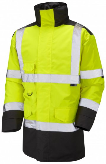 Leo Tawstock Warm Quilted Anorak Hi-Vis Yellow/Black - Haine de lucru - Haine de lucru Bărbați Mărimi Mari