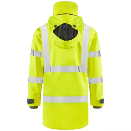 Leo Eastleigh Ecoviz 10K Performance Breathable Anorak Hi-Vis Yellow - Haine de lucru - Haine de lucru Bărbați Mărimi Mari