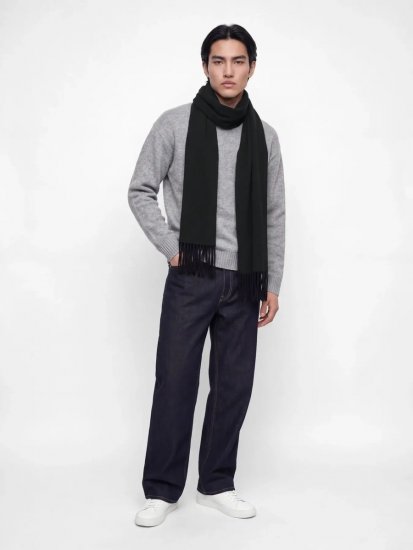 Jack & Jones Kelowna Eșarfă Neagră - Eșarfe - 