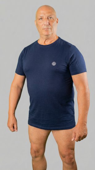 20 Nodi Mezzogiorno Sports T-Shirt Navy - Tricouri - Tricouri Bărbați Mărimi Mari