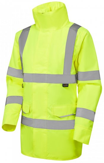 Leo Cheristow EcoViz 4K Women's Baffle Lined Anorak Hi-Vis Yellow - Haine de lucru - 