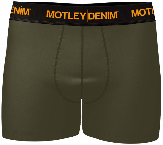 Motley Denim Amsterdam Boxershorts Dark Khaki 2-pack - Lenjerie intimă & costum baie - Lenjerie Intimă Bărbați Mărimi Mari