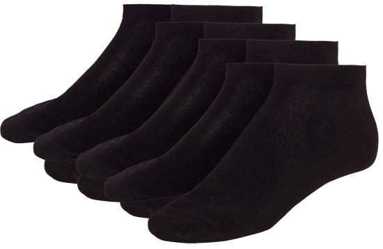 Adamo Anton sneaker-socks Black 4-pack - Lenjerie intimă & costum baie - Lenjerie Intimă Bărbați Mărimi Mari