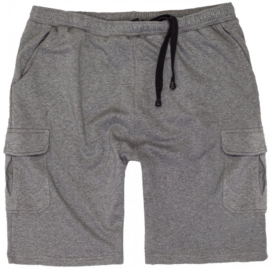 Adamo Athen Sweatshorts with Cargo pocket Grey - Pantaloni trening - Pantaloni Trening Bărbați Mărimi Mari