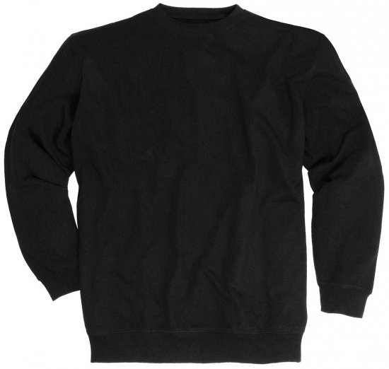Adamo Athen Crew neck Sweatshirt Black - Pulovere & hanorace - Pulovere & Hanorace Bărbați Mărimi Mari