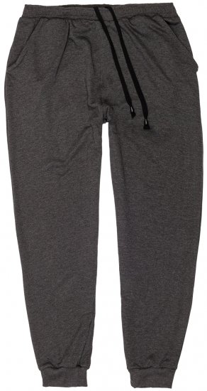Adamo Athen Sweatpants with Cuffs Charcoal - Pantaloni trening - Pantaloni Trening Bărbați Mărimi Mari