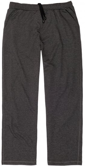 Adamo Athen Sweatpants with Open Hem Charcoal - Pantaloni trening - Pantaloni Trening Bărbați Mărimi Mari