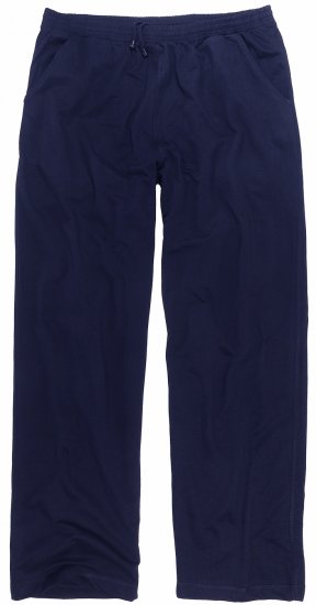 Adamo Athen Sweatpants with Open Hem Navy - Pantaloni trening - Pantaloni Trening Bărbați Mărimi Mari