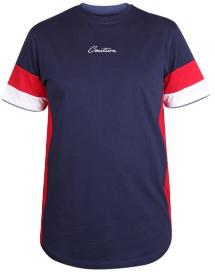 D555 Baker T-shirt Navy - Tricouri - Tricouri Bărbați Mărimi Mari