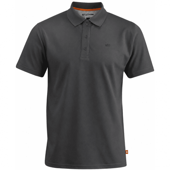 Motley Denim Bratislava Polo Charcoal - Tricouri polo - Tricouri Polo Bărbați Mărimi Mari