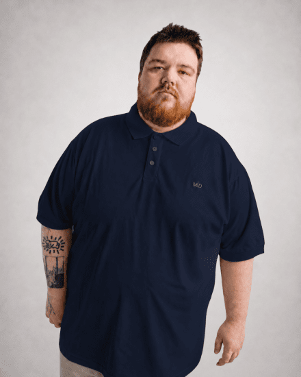 Motley Denim Bratislava Polo Navy - Tricouri polo - Tricouri Polo Bărbați Mărimi Mari